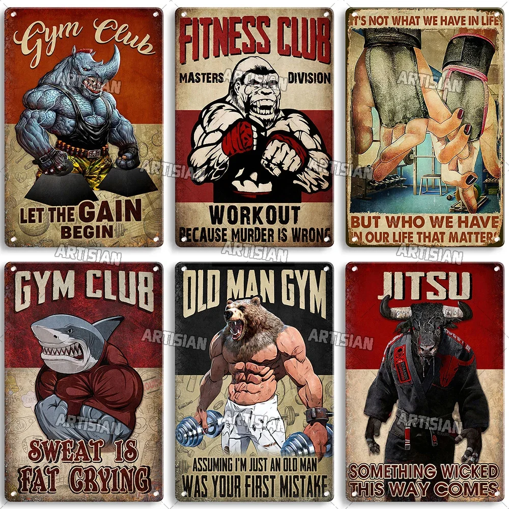 Home Gym Aesthetic - Oudere Mannen Gym Club Inspirerende Zin