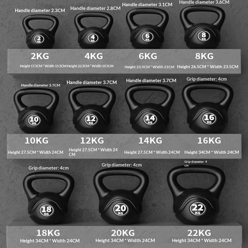 Home Gym Gear - 2026 Fitness Verstelbare 8kg Kettlebell Ergonomische