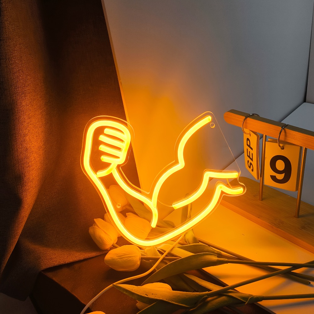 Home Gym Aesthetic - Fitness Motivatie Licht - Spier Neonborden