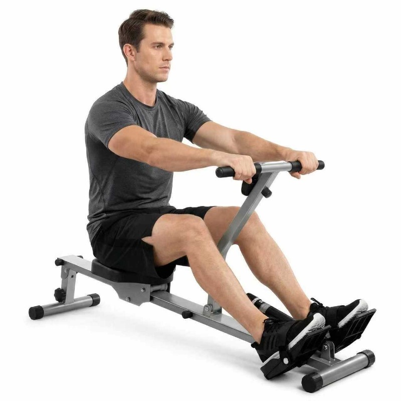 Home Gym No Equipment - Hydraulische roeimachine, opvouwbaar, van koolstofstaal, voor