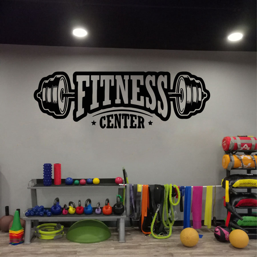 Home Gym Aesthetic - Gym vinyl decor muurtattoo fitness club