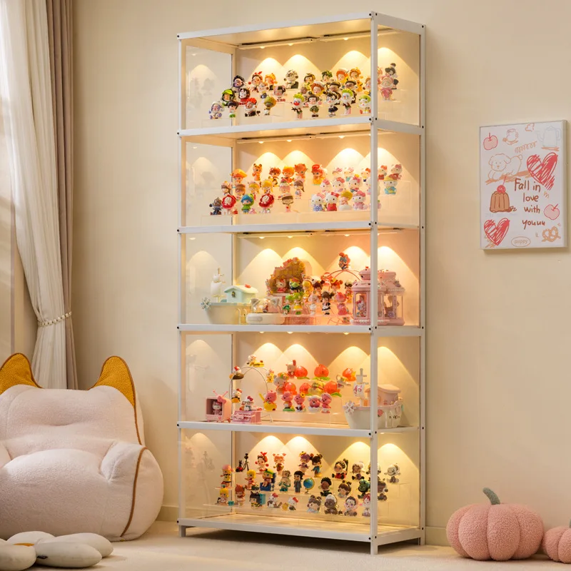 Home Gym Organization - Multifunctionele huishoudelijke displaystandaard, stofdichte transparante vitrine