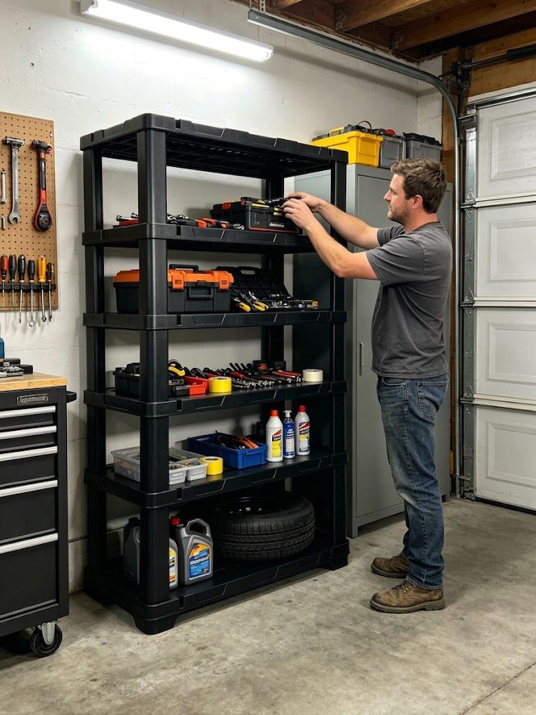 4 & 5-laags plastic opbergrek, - Home Gym Organization recensie en prijs