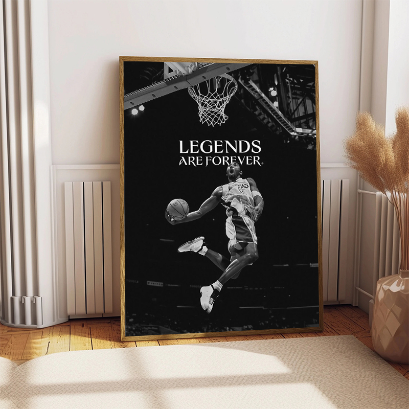 Zwart-wit basketbalster inspir - Home Gym Aesthetic recensie en prijs