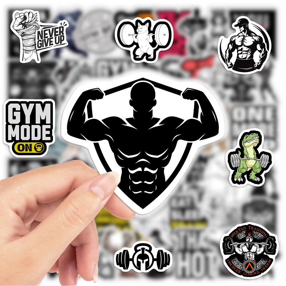 Fitness GYM Stickers Vinyl Wat - Home Gym Aesthetic recensie en prijs