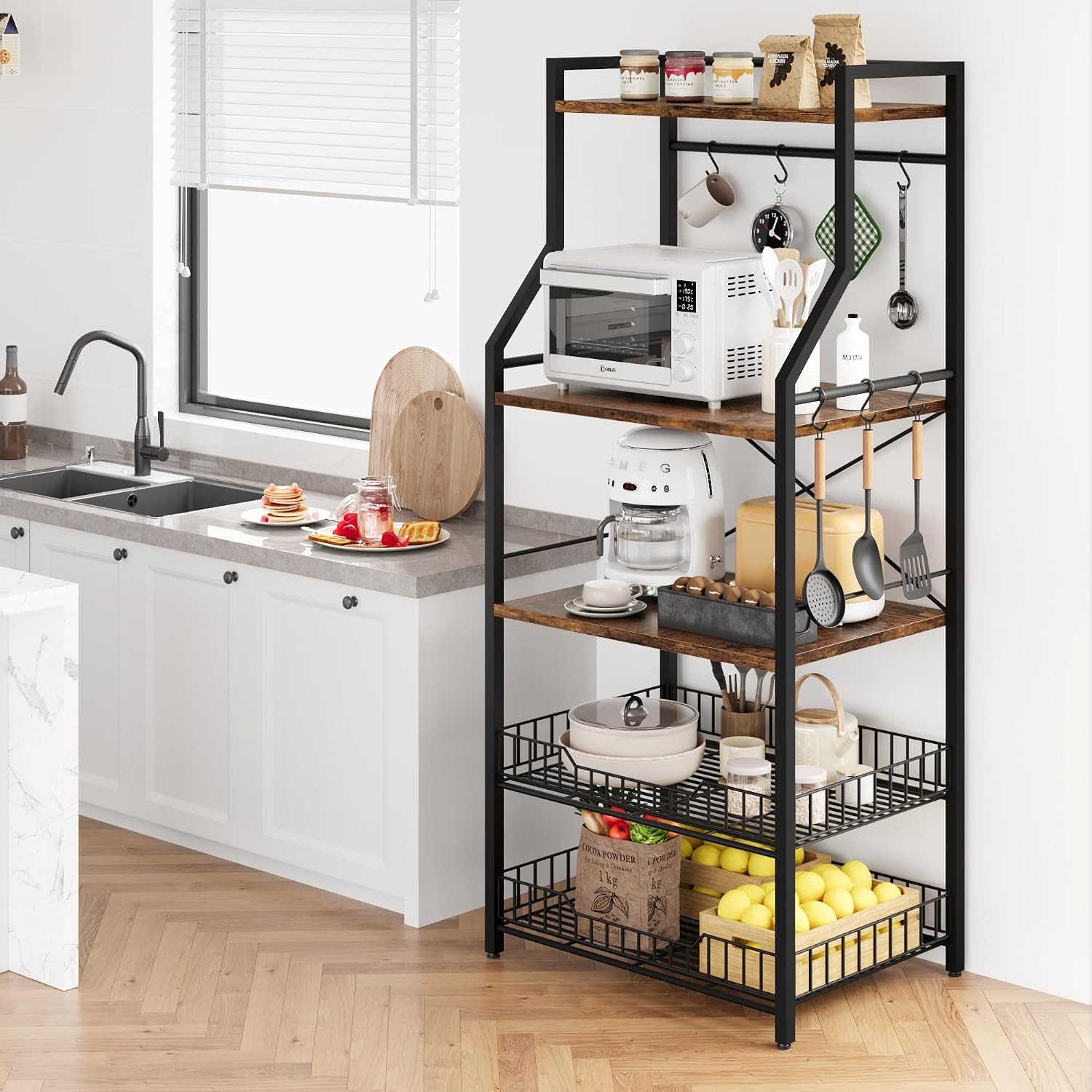 5-laags keukenbakkersrek met m - Home Gym Organization recensie en prijs