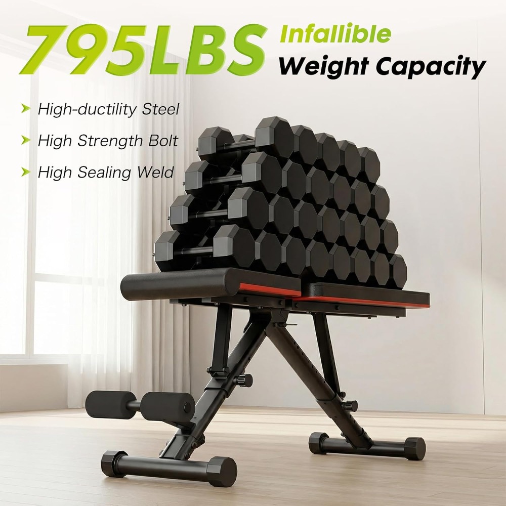 Verstelbare gewichtsbank voor  - Home Gym Full Body recensie en prijs