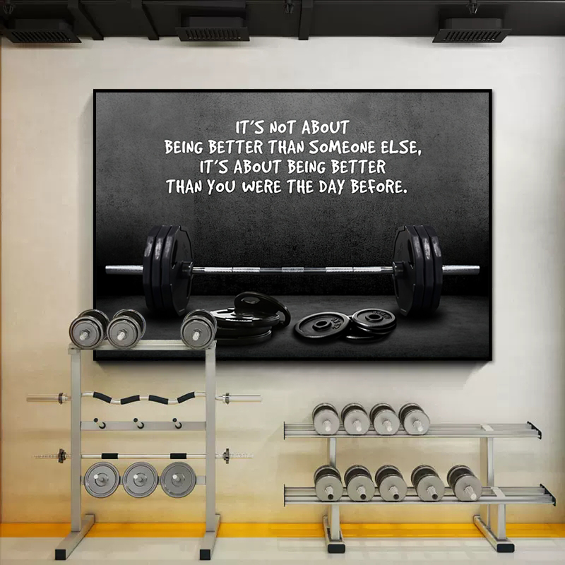 Modern motiverend citaat sport - Home Gym Aesthetic recensie en prijs