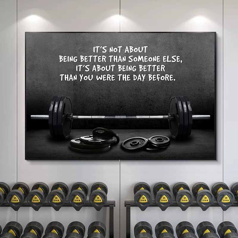 Modern motiverend citaat sport - Home Gym Aesthetic recensie en prijs