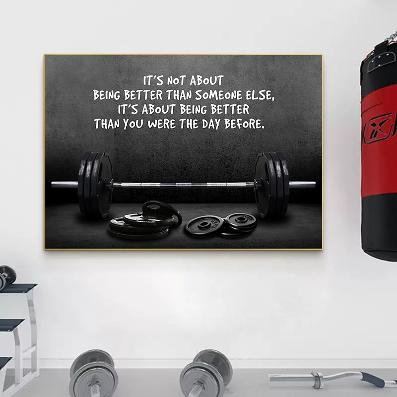 Modern motiverend citaat sport - Home Gym Aesthetic recensie en prijs