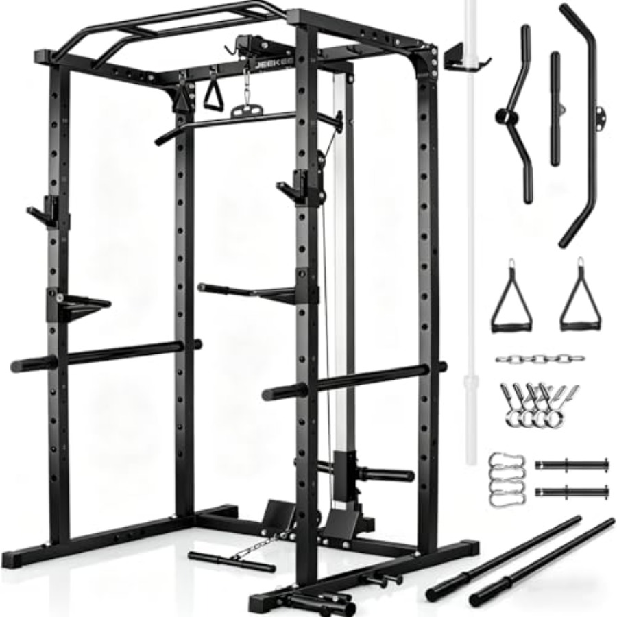 Homegym power rack met LAT pul - Home Gym Power Rack recensie en prijs