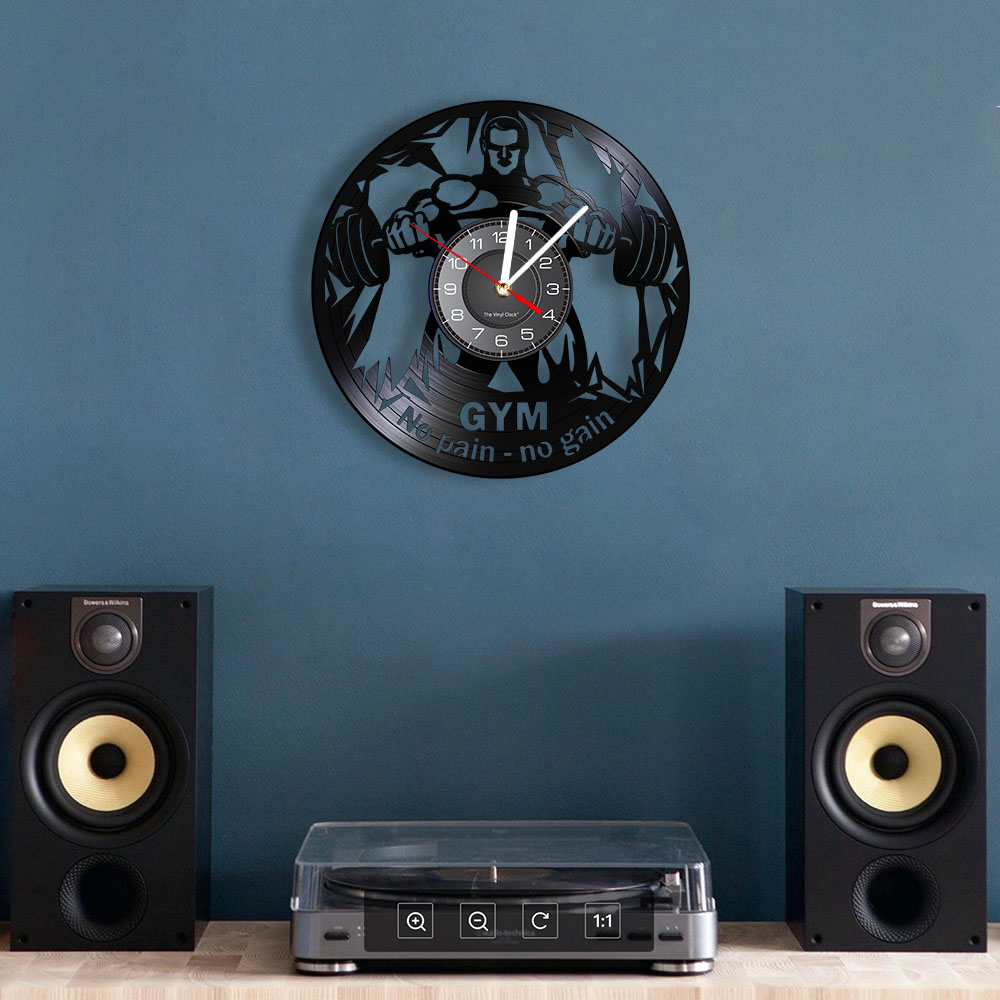 No Pain No Gain Gym Wandklok F - Home Gym Aesthetic recensie en prijs