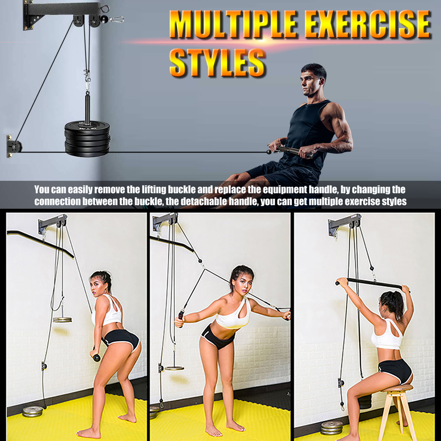 Fitness wandgemonteerd katrols - Lat Pulldown Cable recensie en prijs