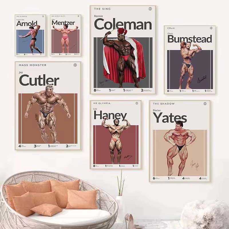 Motivatie Bodybuilder Poster B - Home Gym Aesthetic recensie en prijs