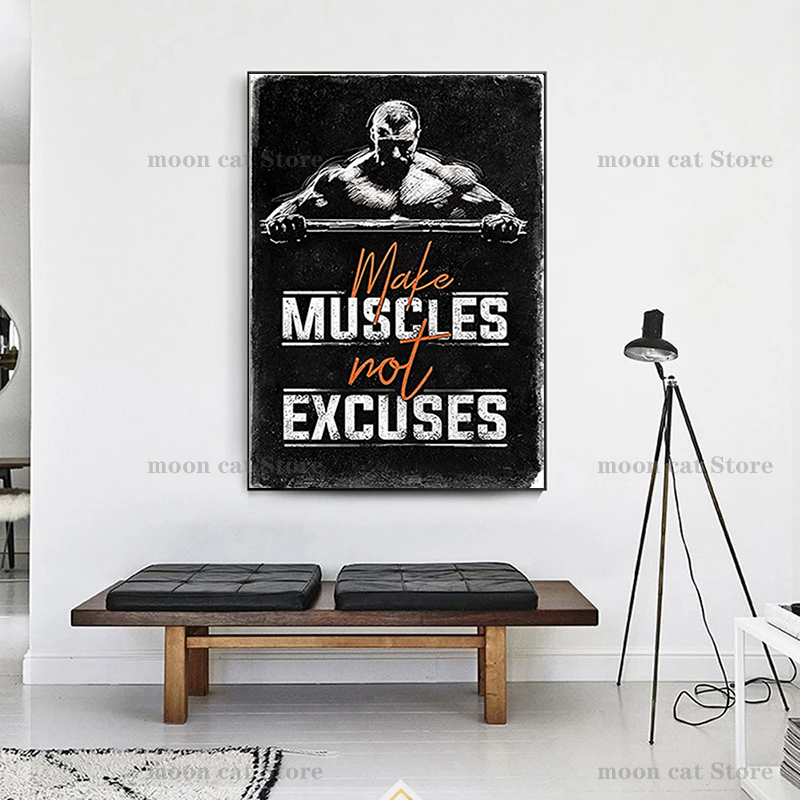 Fitness Sport Poster Bodybuild - Home Gym Aesthetic recensie en prijs