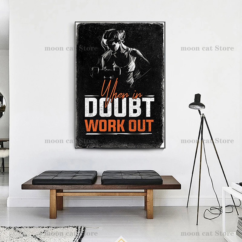 Fitness Sport Poster Bodybuild - Home Gym Aesthetic recensie en prijs